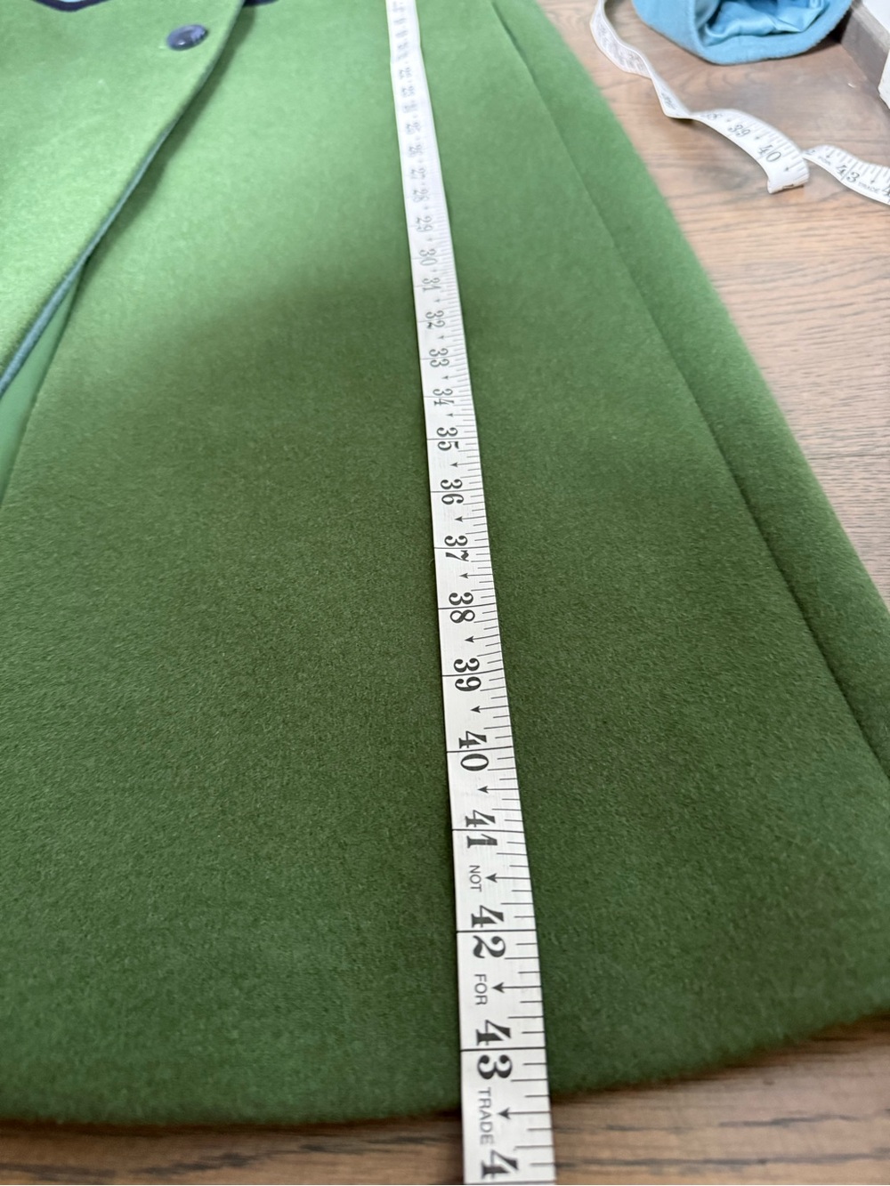 RARE Boden Lovelace Two-Tone Green Wool-Blend Coat size 6. Like new. - Picture 9 of 11
